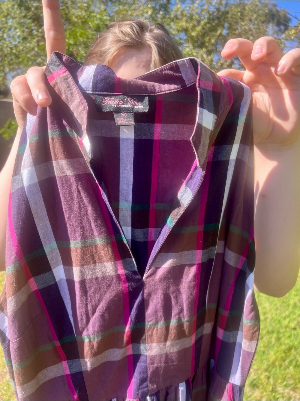 Trashy Diva Purple Plaid Dress - Picture 5 of 6